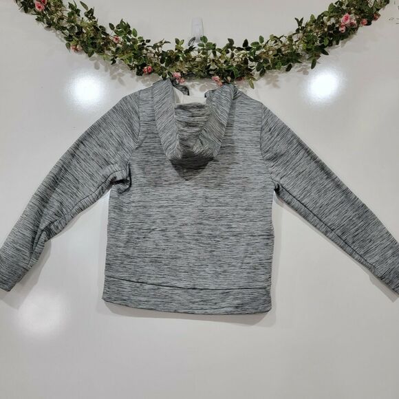 Nike Boys XLarge Just Do It Dri Fit Full Zip Grey Hooded Jacket Athletic Sports - Picture 2 of 8